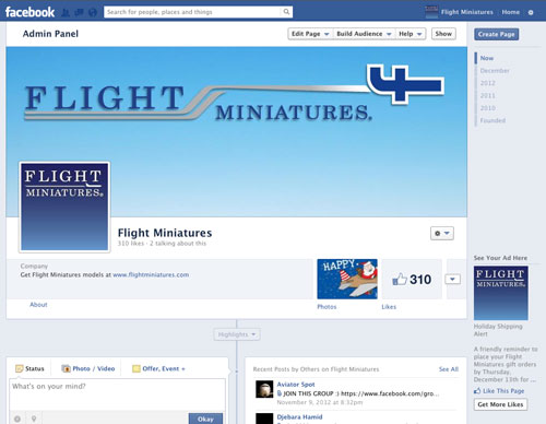 Flight Miniatures Facebook page