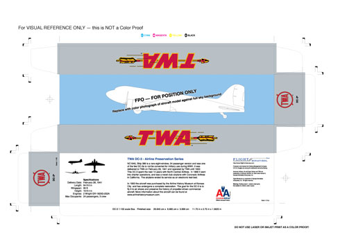 TWA DC-3 Box Art