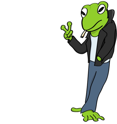 Bad Frog Illustration